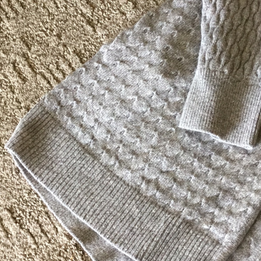 Loft Cardigan gray Sweater size L - Picture 2 of 7